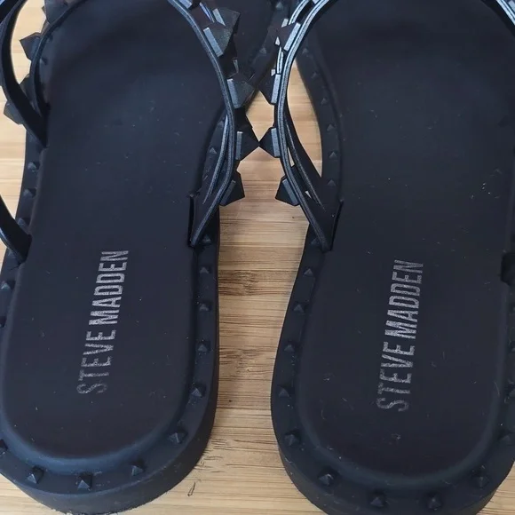 Steve Madden Skyler J Slip On Studded Slide Sandals - Picture 6 of 12